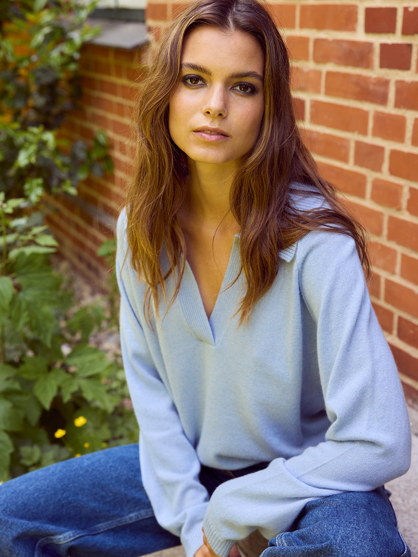 Cashmere Polo Sweater I WUTH COPENHAGEN I Fiona Polo Pullover