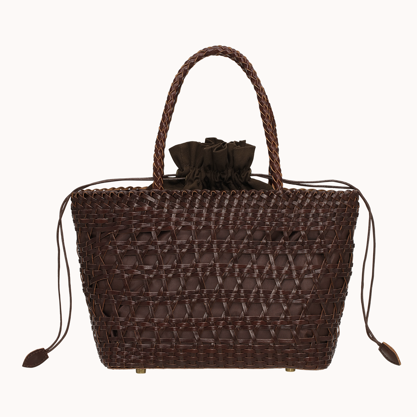 Mindy Bag - Wuth Copenhagen - Taske i 100% håndflettet læder med håndstropper