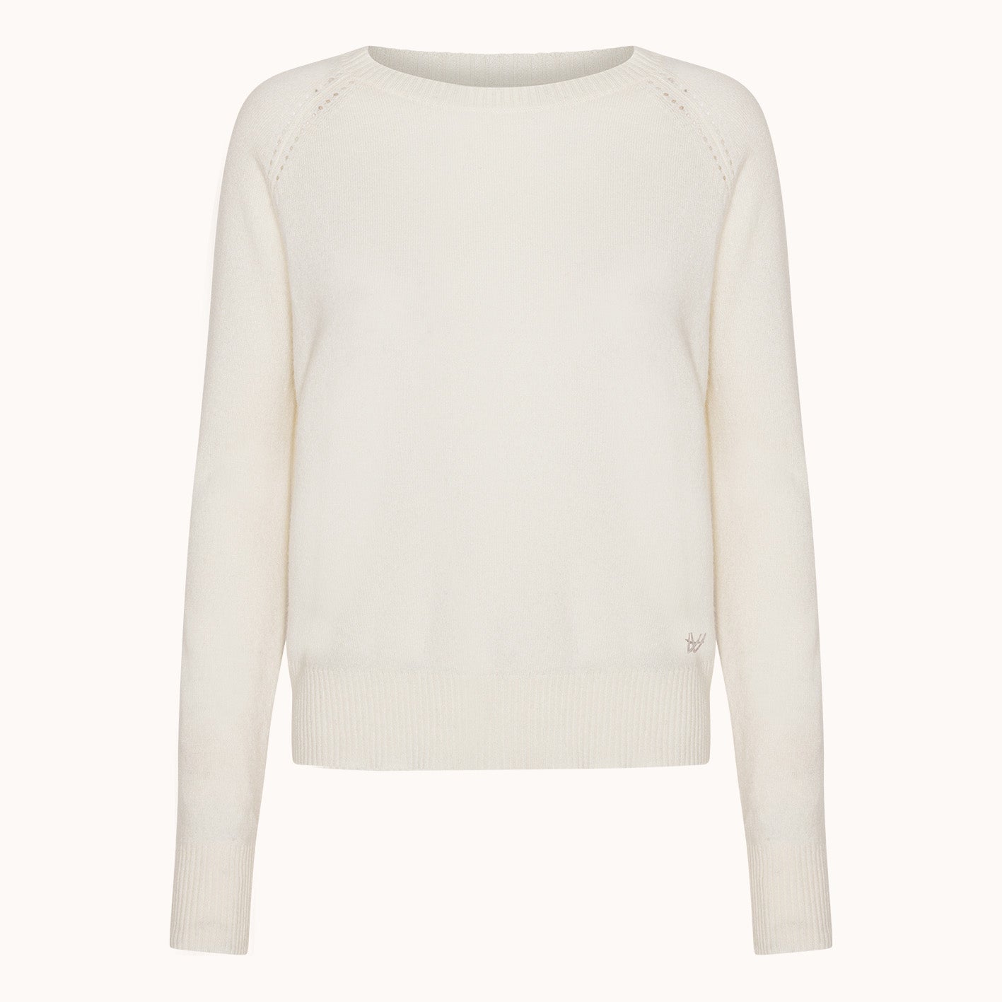 Pearl Pullover - Wuth Copenhagen - Luksus cashmere sweater i cloud white