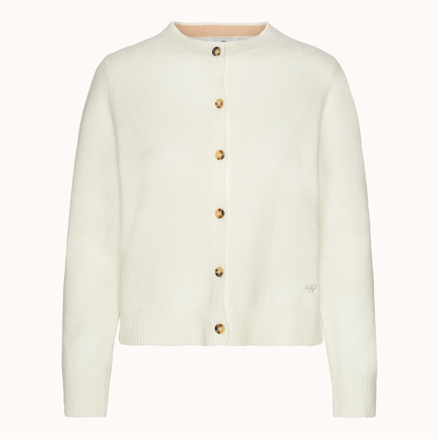 Sofia Cardigan - Wuth Copenhagen - Tidløs Cashmere cardigan i cloud white