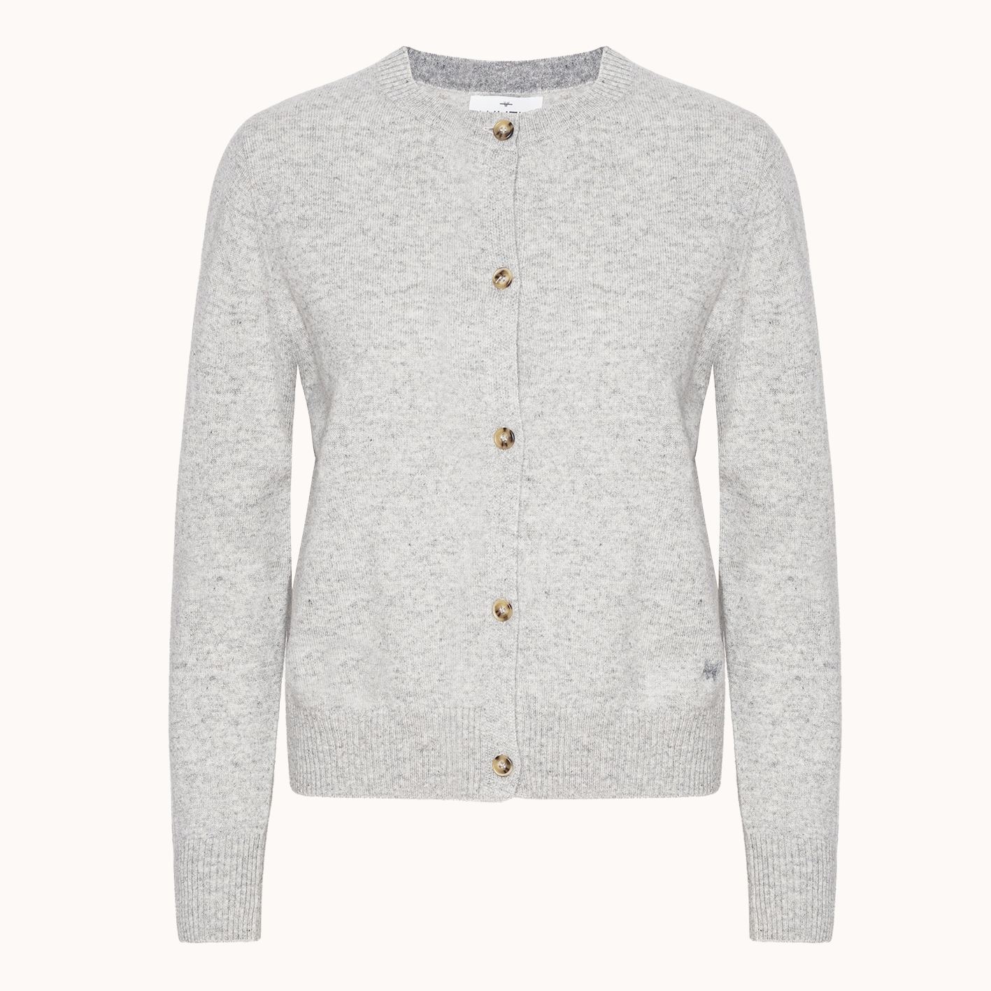 Sofia Cardigan - Wuth Copenhagen - Tidløs Cashmere cardigan i lysegrå