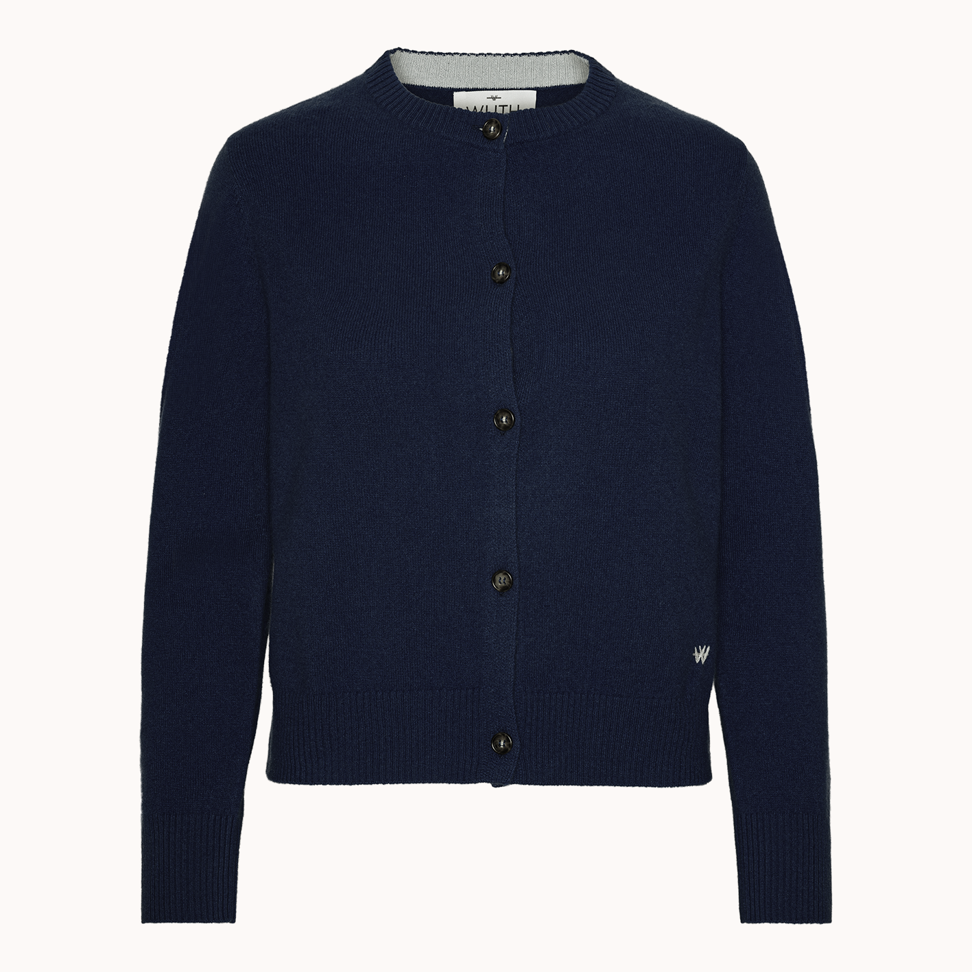 Sofia Cardigan - Wuth Copenhagen - Tidløs Cashmere cardigan i navy
