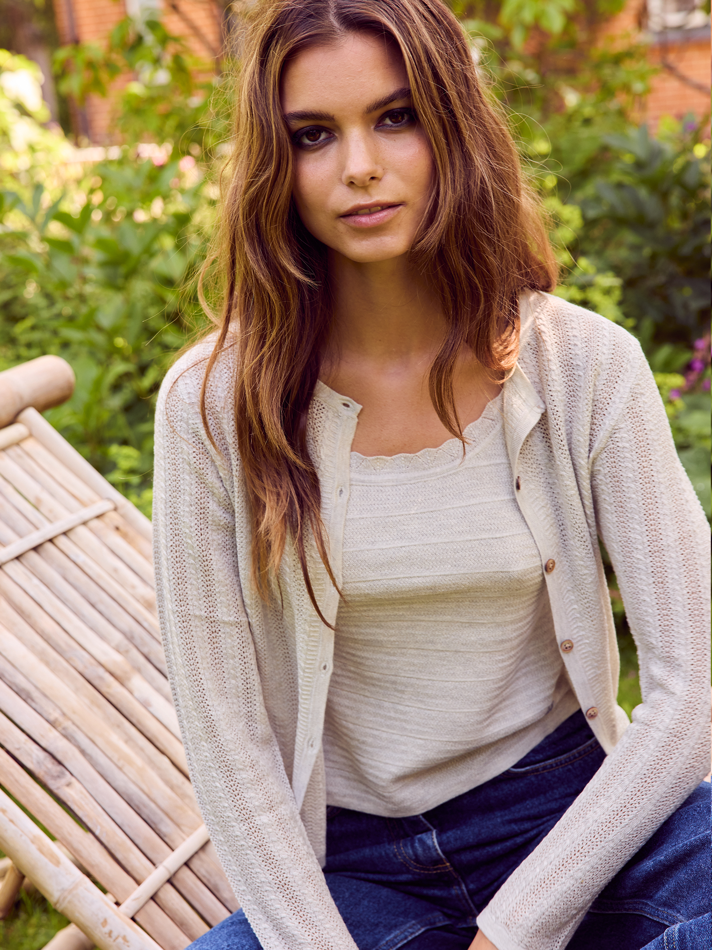 Silke Cashmere Kabelstrik Cardigan fra Wuth Copenhagen