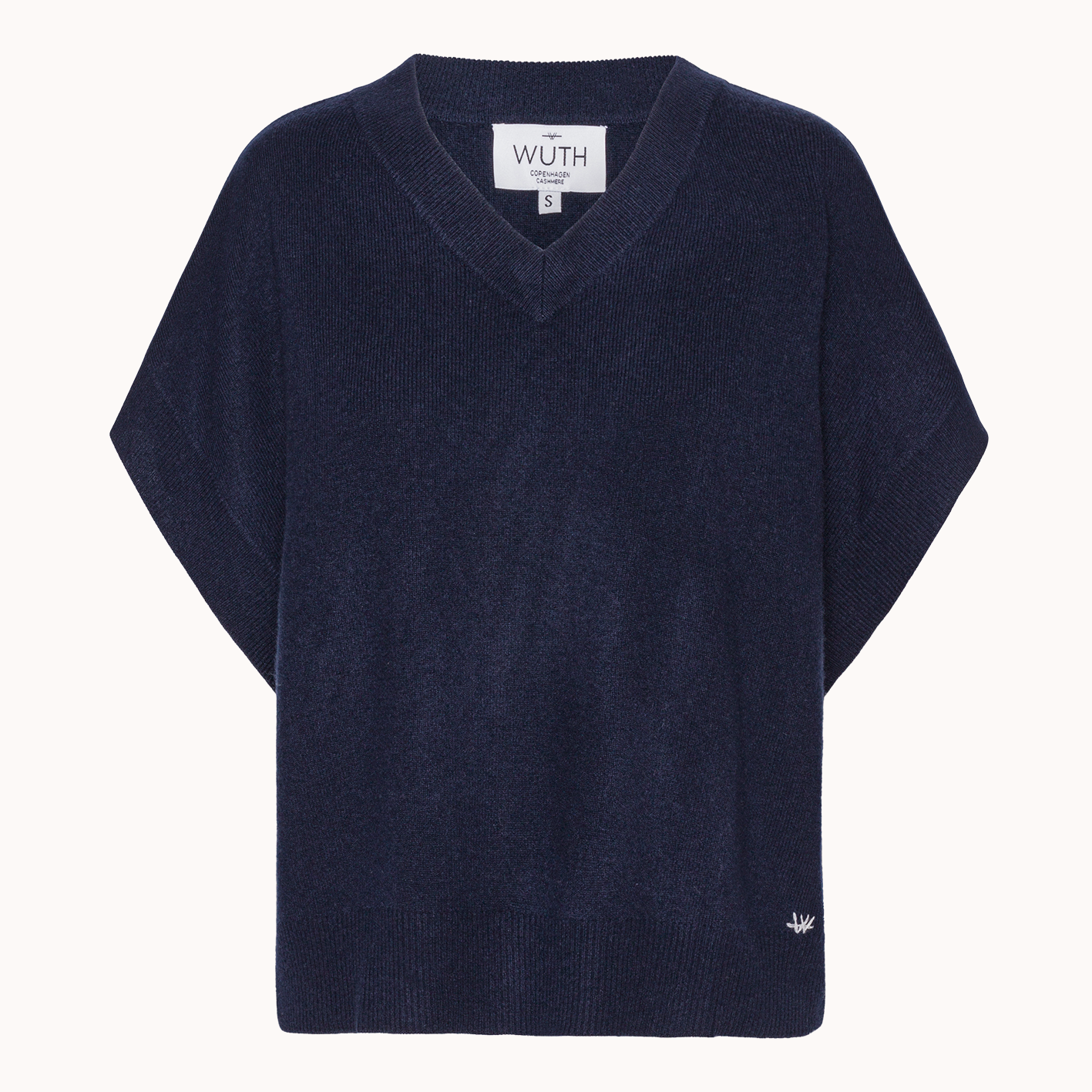 V-Vest - Wuth Copenhagen - Cashmere V-hals vest i Navy