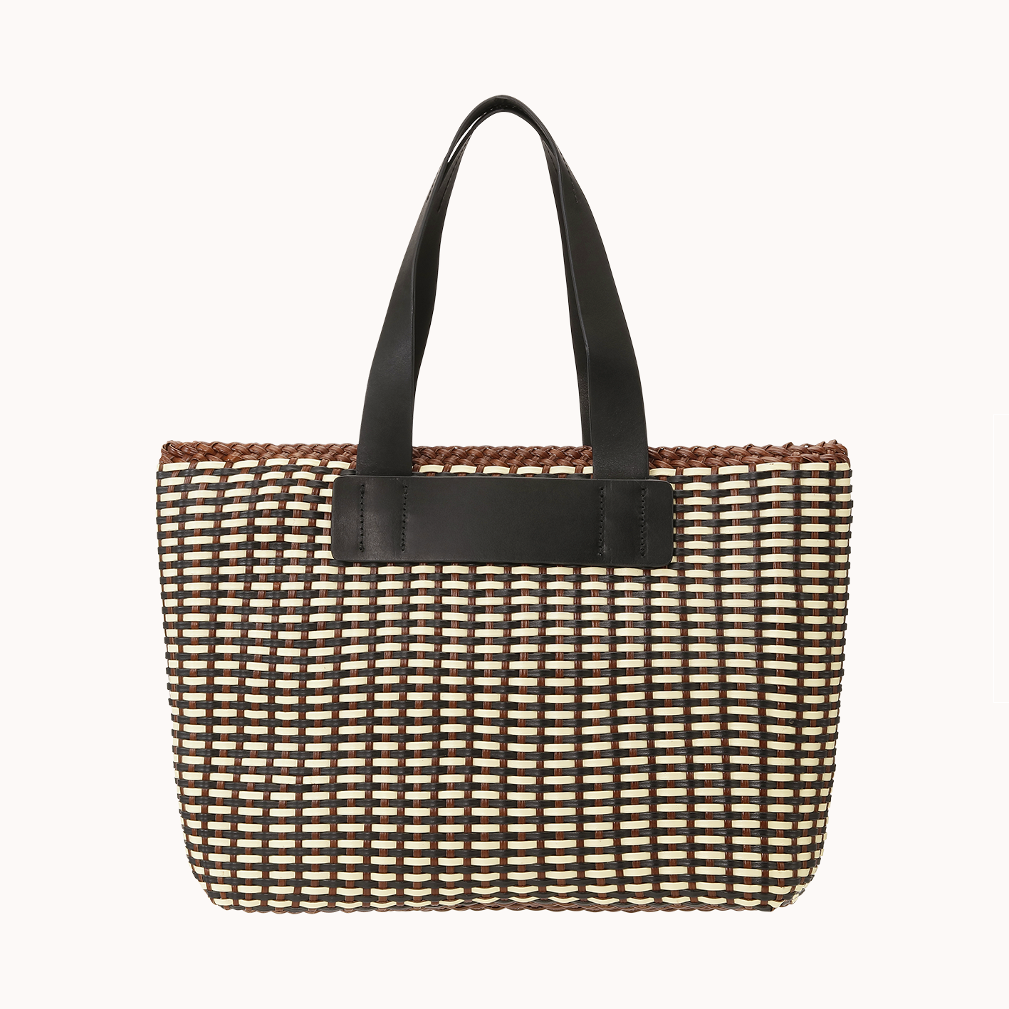 Camille Big Bag - Wuth Copenhagen - Klassisk city-bag i 100% håndflettet læder med håndtag