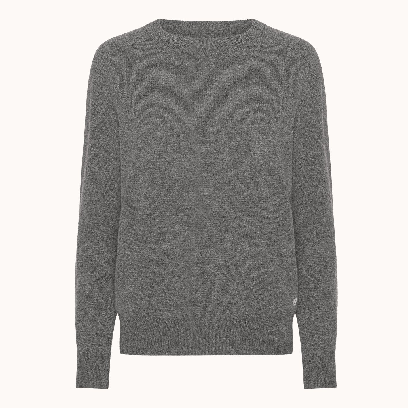 Caroline Pullover - Wuth Copenhagen - Cool cashmere sweater med rund hals i mørkegrå