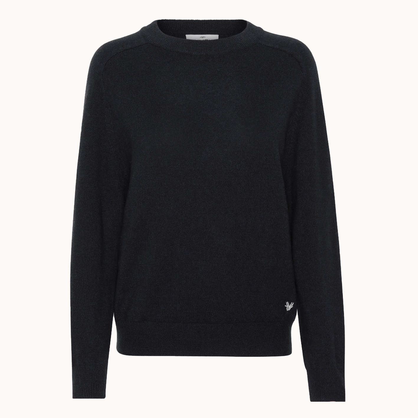 Caroline Pullover - Wuth Copenhagen - Cool cashmere sweater med rund hals i sort