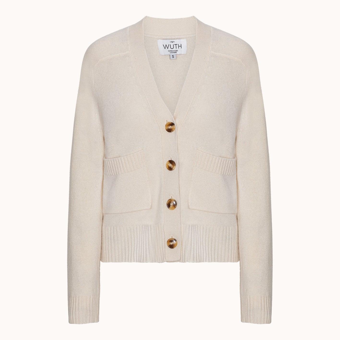 Grandpa Cardigan - Wuth Copenhagen - Casual cashmere cardigan med V-hals 