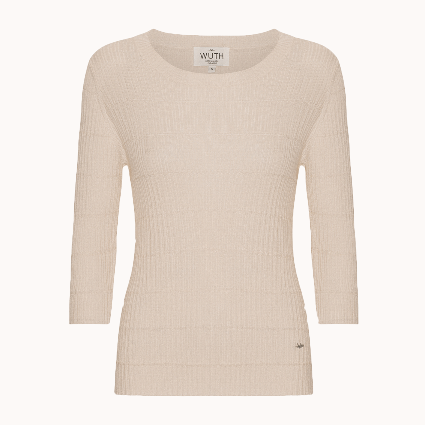 Milla Bluse - Wuth Copenhagen - trekvartærmet silke cashmere bluse 