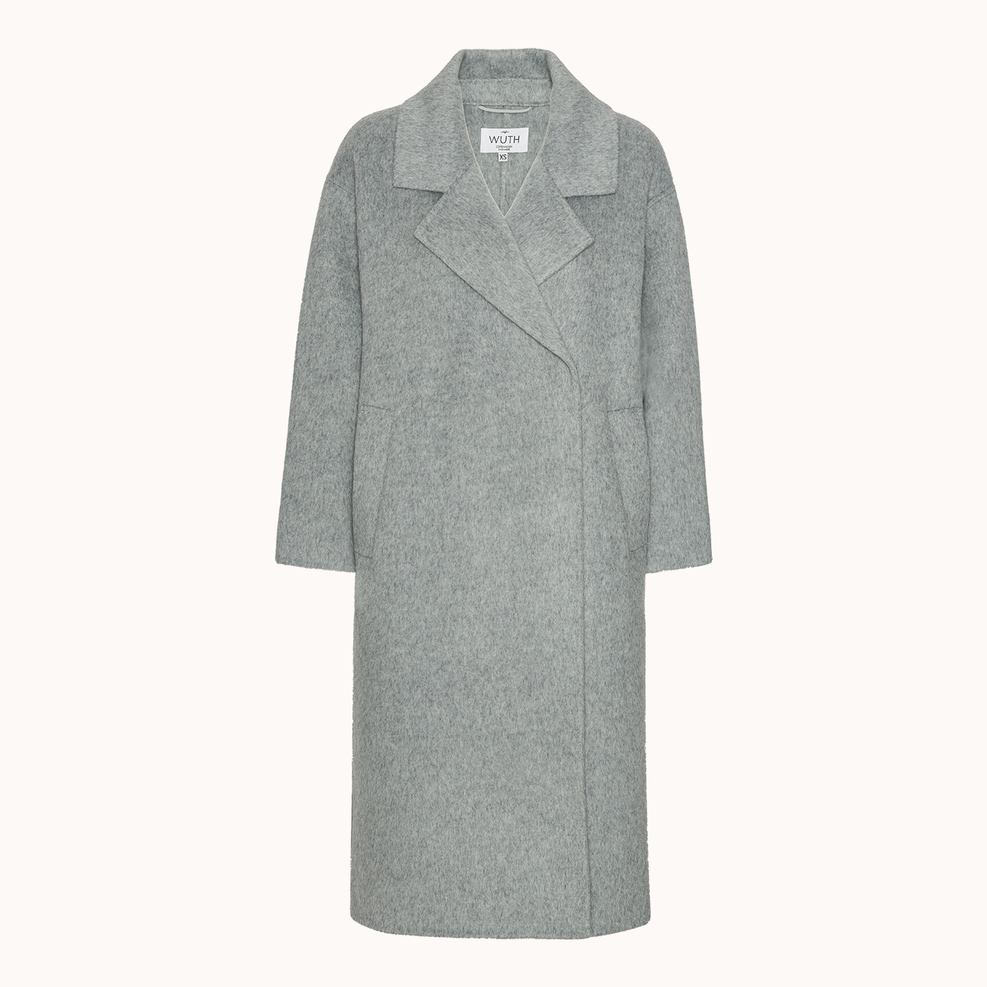 Oversize Frakke - Wuth Copenhagen  - Klassisk, oversize uld frakke i 100% dobbeltvævet uld