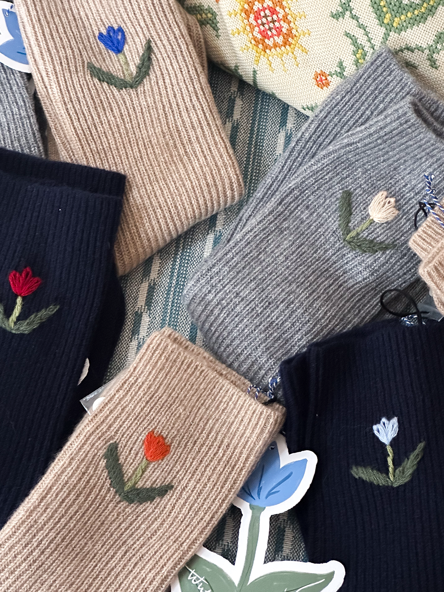 Tulip Socks - Oat
