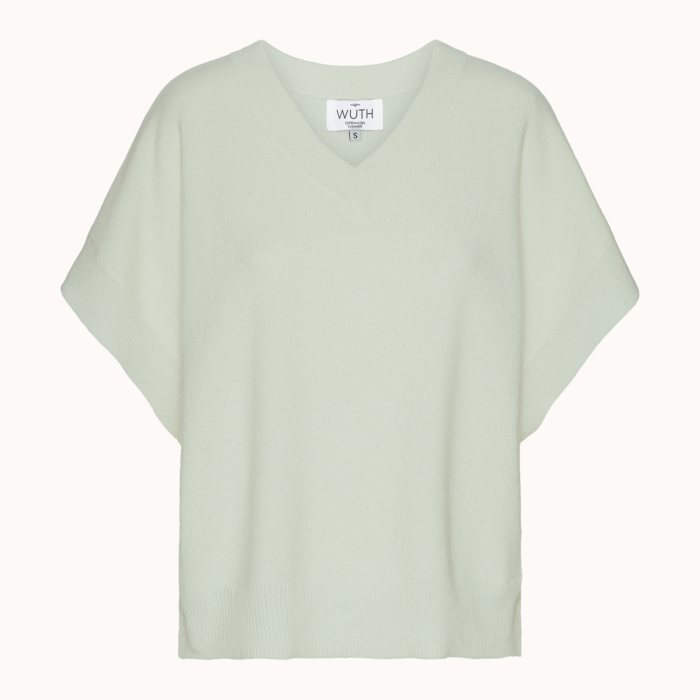 V-Vest - Wuth Copenhagen - Cashmere V-hals vest i Pistachio