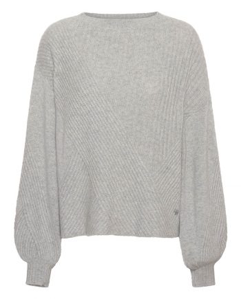 Wave-structured sweater in 100% heavy knit cashmere danish cashmere brand Wuth Copenhagen