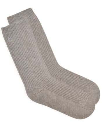 Women's ribbed cashmere socks from Wuth Copenhagen. Classic rib socks in 100% premium cashmere from Inner Mongolia with rib structure.